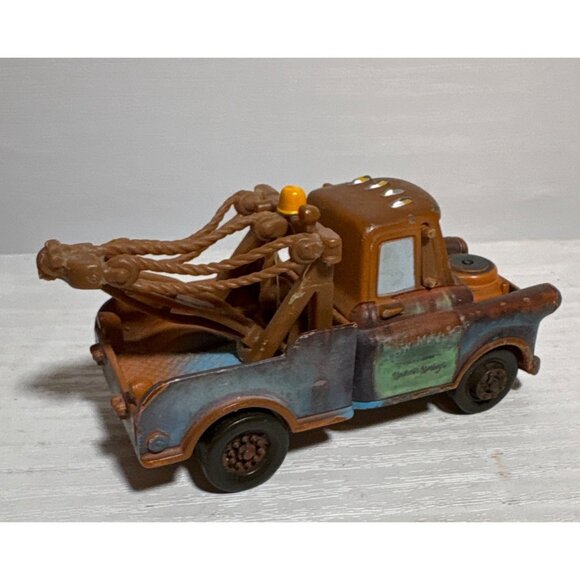 Disney Pixar Cars Tow Mater Diecast Toy Truck 3.5" Brown & Blue Vintage Look - Picture 5 of 10